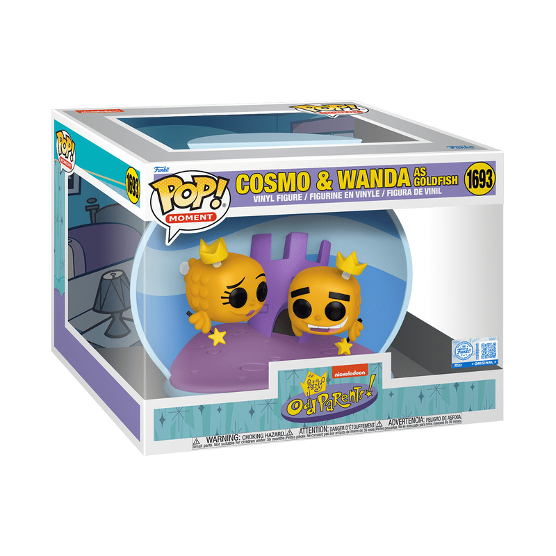 Funko Pop! Moment - Nickelodeon Fairly Odd Parents: Cosmo And Wanda as Goldfish #169, Funko Moments