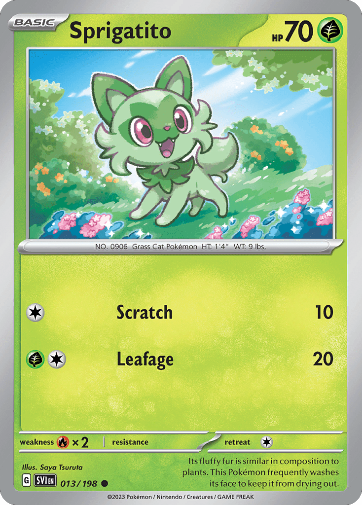 013/198 Sprigatito - Scarlet & Violet by Poké Zen DXB on MYNTED