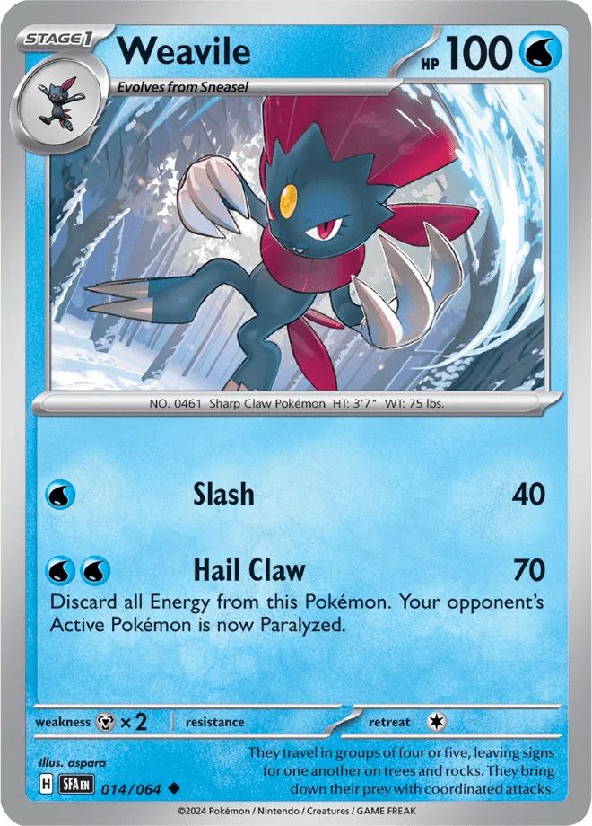 014/064 Weavile - Shrouded Fable by Poké Zen DXB on MYNTED