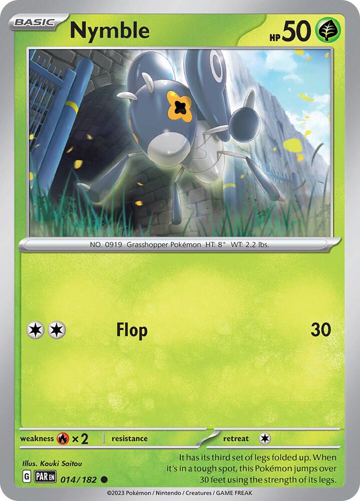014/182 Nymble Reverse Holo · Paradox Rift (PAR) by PokeMarsi on MYNTED