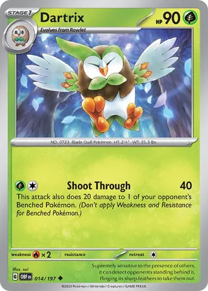 014/197 Dartrix - Obsidian Flames by Poké Zen DXB on MYNTED