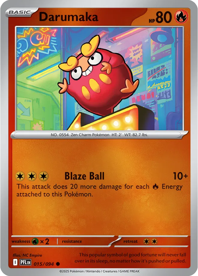 015/094 Darumaka - Reverse Holo - Phantasmal Flames by Poké Zen DXB on MYNTED