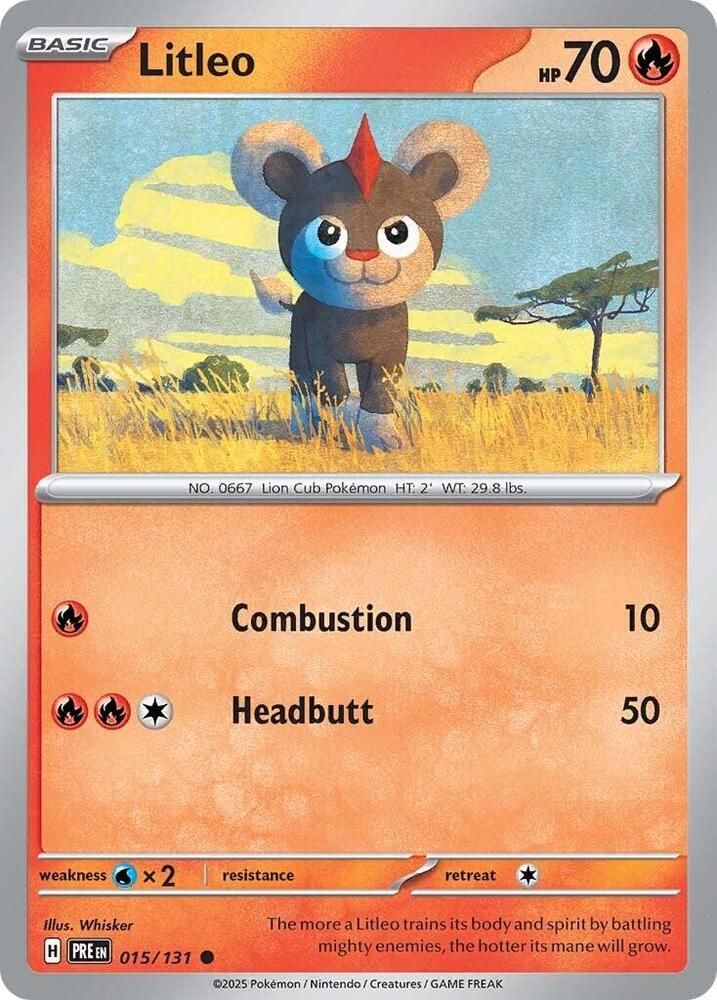 015/131 · Litleo · Normal (PRE) by Dusk TCG on MYNTED