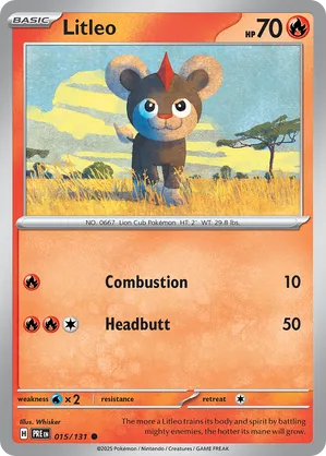 015/131 Litleo - Reverse Holo - Prismatic Evolutions by Poké Zen DXB on MYNTED