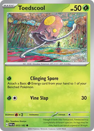 015/182 Toedscool - Reverse Holo - Paradox Rift by Poké Zen DXB on MYNTED