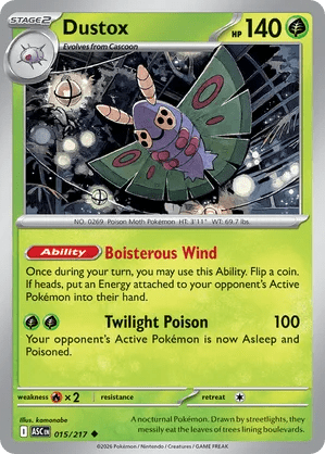 015/217 Dustox - Energy Pattern Reverse Holo - Ascended Heroes by Poké Zen DXB on MYNTED