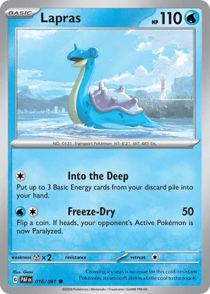 016/091 Lapras - Reverse Holo - Paldean Fates by Poké Zen DXB on MYNTED