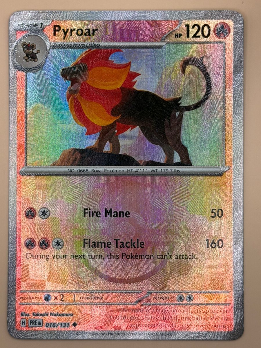 016/131 Pyroar - Masterball Pattern - Prismatic Evolutions by Poké Zen DXB on MYNTED