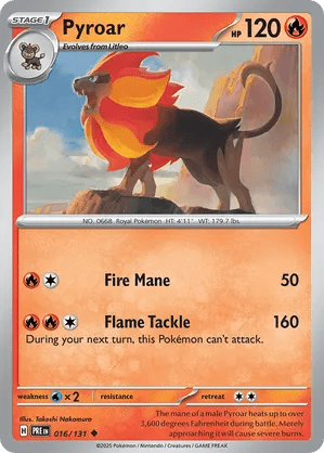 016/131 Pyroar - Prismatic Evolutions by Poké Zen DXB on MYNTED