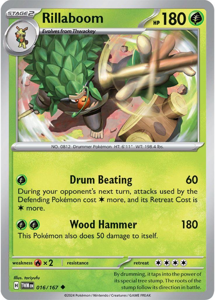 016/167 · Rillaboom · Normal (TWM) by Dusk TCG on MYNTED