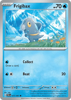 017/091 Frigibax - Reverse Holo - Paldean Fates by Poké Zen DXB on MYNTED