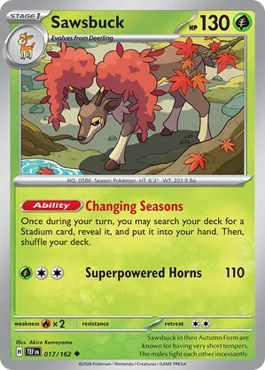 017/162 Sawsbuck - Temporal Forces by Poké Zen DXB on MYNTED