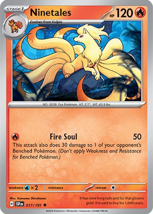 017/191 Ninetales Normal · Surging Sparks (SSP) by PokeMarsi on MYNTED