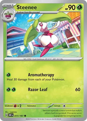 017/197 Steenee - Reverse Holo - Obsidian Flames by Poké Zen DXB on MYNTED