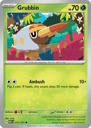 017/217 Grubbin - Ascended Heroes by Poké Zen DXB on MYNTED