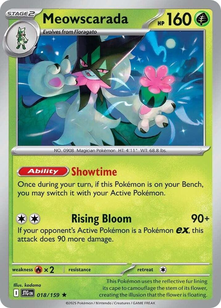 018/159 Meowscarada Holo · Journey Together (JTG) by PokeMarsi on MYNTED