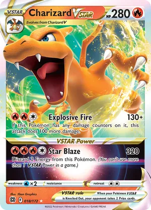 018/172 Charizard VStar - Brilliant Stars by Poké Zen DXB on MYNTED