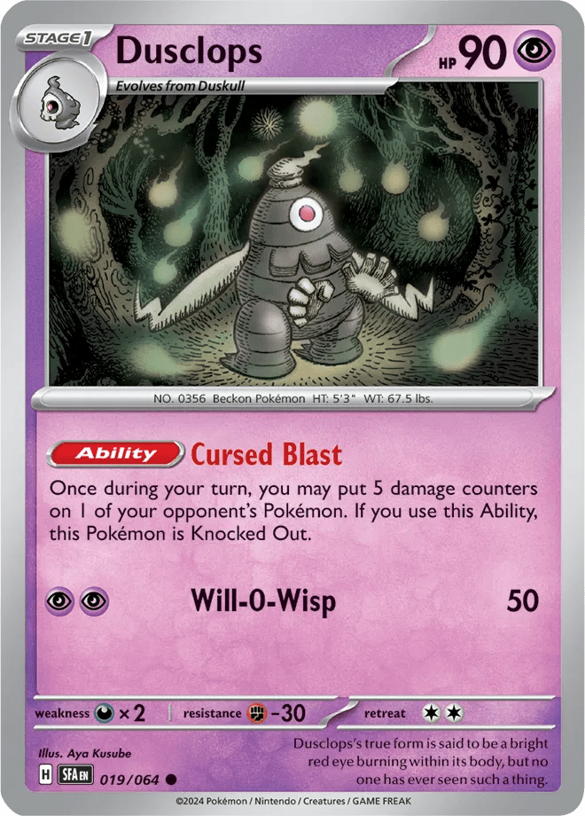 019/064 Dusclops - Reverse Holo - Shrouded Fable by Poké Zen DXB on MYNTED
