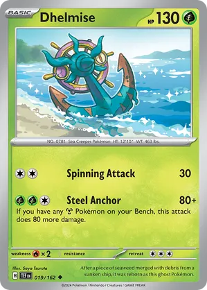 019/162 Dhelmise - Reverse Holo - Temporal Forces by Poké Zen DXB on MYNTED