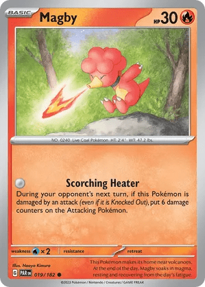 019/182 Magby - Reverse Holo - Paradox Rift by Poké Zen DXB on MYNTED