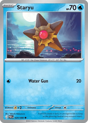 020/088 Staryu - Reverse Holo - Perfect Order by Poké Zen DXB on MYNTED