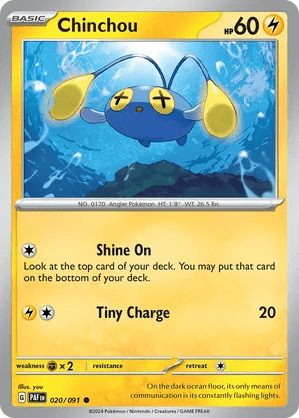 020/091 Chinchou - Paldean Fates by Poké Zen DXB on MYNTED