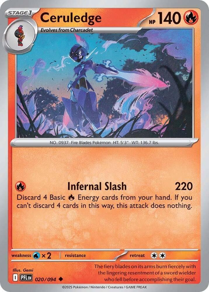 020/094 Ceruledge Normal · Phantasmal Flames (PFL) by PokeMarsi on MYNTED