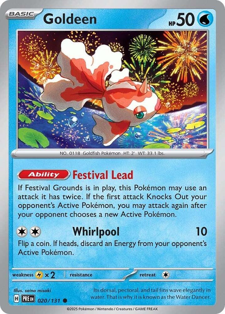 020/131 · Goldeen · Normal (PRE) by Dusk TCG on MYNTED