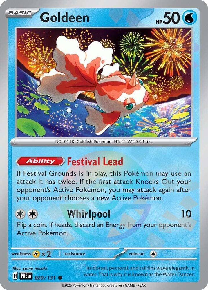 020/131 · Goldeen · Poké Ball Pattern (PRE) by Dusk TCG on MYNTED