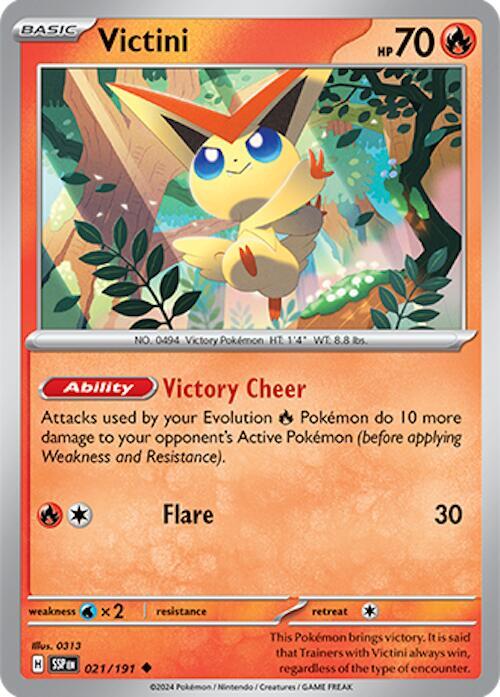 021/191 Victini Normal · Surging Sparks (SSP) by PokeMarsi on MYNTED