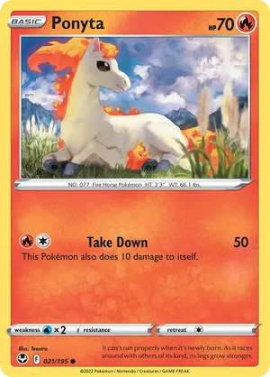 021/195 Ponyta - Silver Tempest by Poké Zen DXB on MYNTED