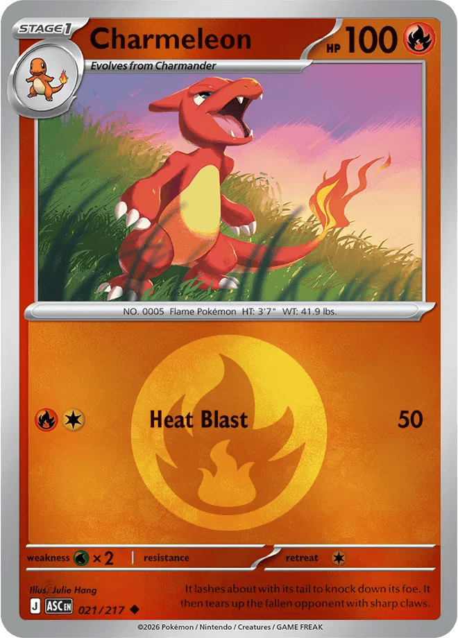 021/217 Charmeleon - Energy Pattern Reverse Holo - Ascended Heroes by Poké Zen DXB on MYNTED