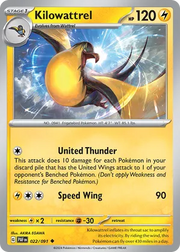 022/091 Kilowattrel - Reverse Holo - Paldean Fates by Poké Zen DXB on MYNTED