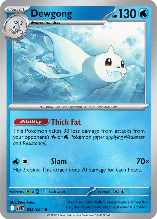022/094 Dewgong - Reverse Holo - Phantasmal Flames by Poké Zen DXB on MYNTED