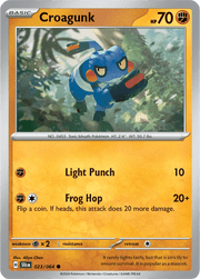 023/064 Croagunk - Reverse Holo - Shrouded Fable by Poké Zen DXB on MYNTED