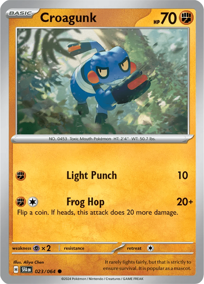 023/064 Croagunk - Shrouded Fable by Poké Zen DXB on MYNTED