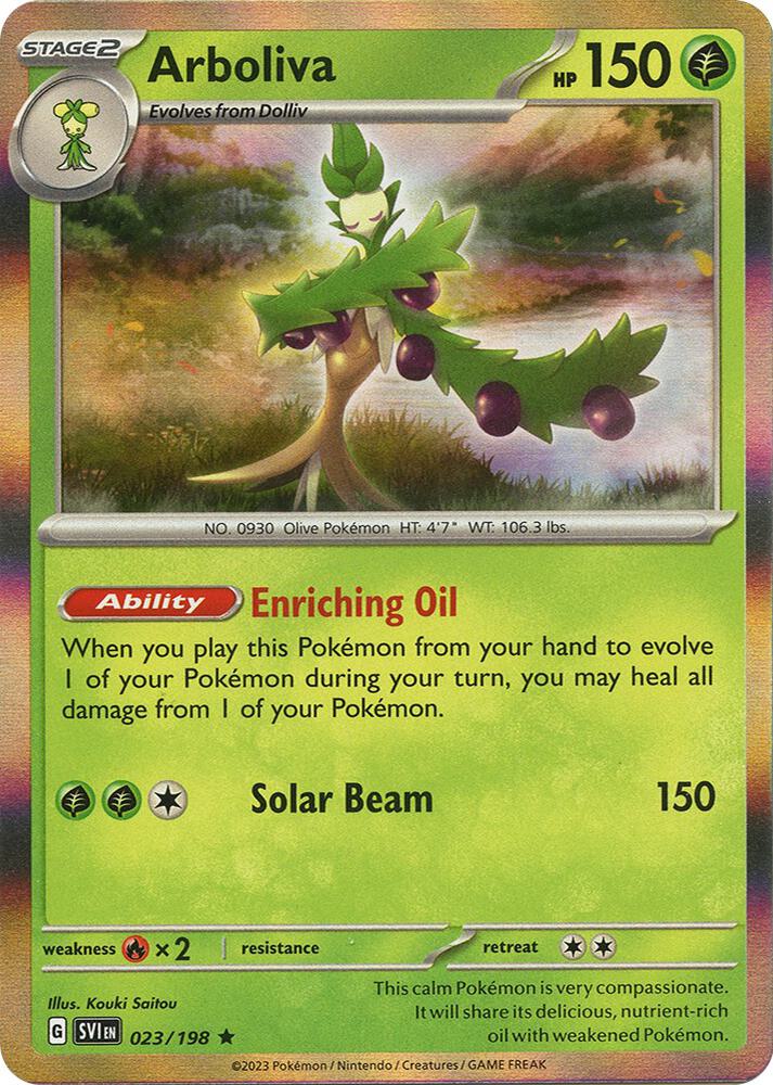 023/198 Arboliva Holo · Scarlet & Violet (SVI) by PokeMarsi on MYNTED