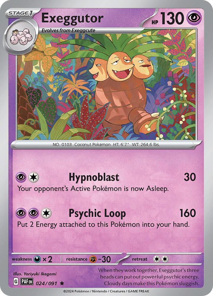024/091 Exeggutor Holo · Paldean Fates (PAF) by PokeMarsi on MYNTED