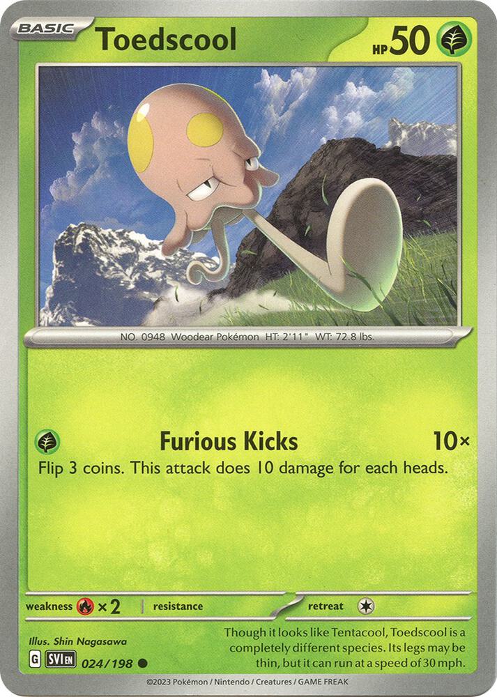 024/198 Toedscool Reverse Holo · Scarlet & Violet (SVI) by PokeMarsi on MYNTED