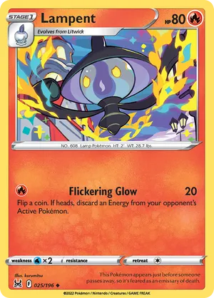 025/196 Lampent - Lost Origin by Poké Zen DXB on MYNTED