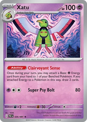 026/091 Xatu - Paldean Fates by Poké Zen DXB on MYNTED