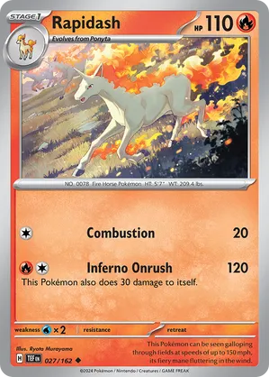 027/162 Rapidash - Temporal Forces by Poké Zen DXB on MYNTED