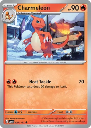 027/197 Charmeleon - Holo - Obsidian Flames / Charizard ex Premium Collection by Poké Zen DXB on MYNTED