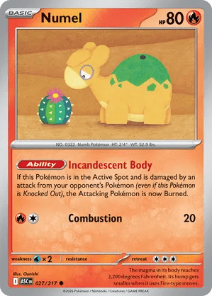 027/217 Numel - Ascended Heroes by Poké Zen DXB on MYNTED