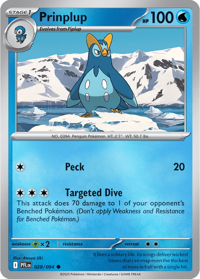 028/094 Prinplup - Reverse Holo - Phantasmal Flames by Poké Zen DXB on MYNTED