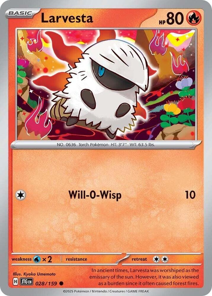 028/159 Larvesta Normal · Journey Together (JTG) by PokeMarsi on MYNTED