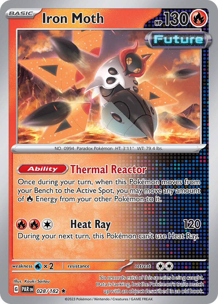 028/182 Iron Moth Holo · Paradox Rift (PAR) by PokeMarsi on MYNTED