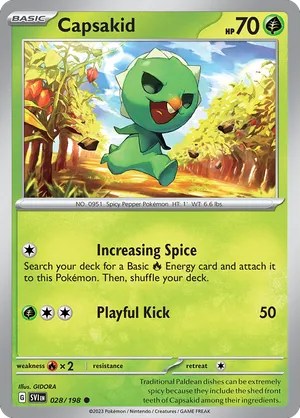 028/198 Capsakid - Scarlet & Violet by Poké Zen DXB on MYNTED