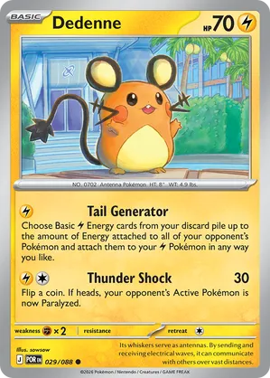 029/088 Dedenne - Reverse Holo - Perfect Order by Poké Zen DXB on MYNTED