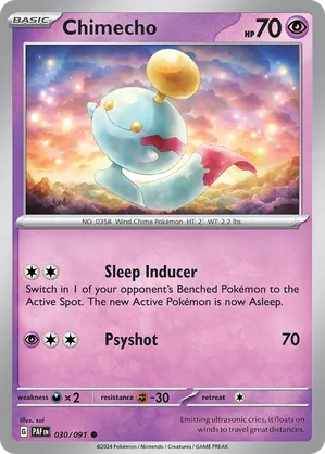 030/091 Chimecho - Paldean Fates by Poké Zen DXB on MYNTED